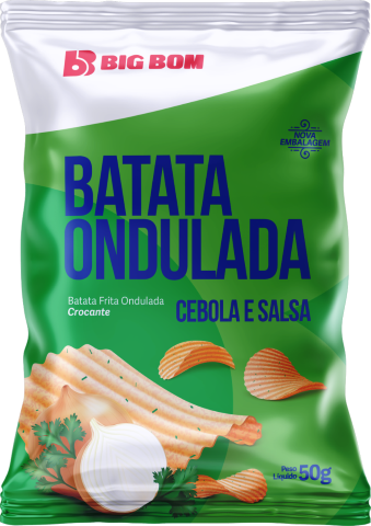 Batata Ondulada Cebola e Salsa Big Bom 50g