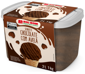 Sorvete BIg Bom Chocolata com Avela