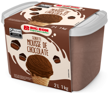 Sorvete BIg Bom Mousse de Chocolate